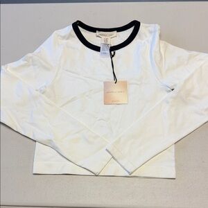 NWT Happily Grey Long Sleeve Crop Top